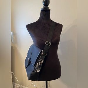 Burberry nylon messenger bag crossbody laptop bag